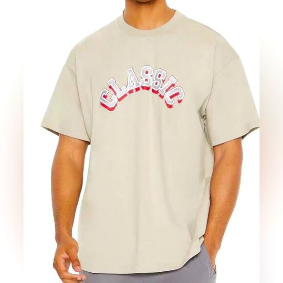 Men’s Light Sage Green “Classic” Logo Men’s T-Shirt - Picture 1 of 7